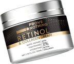 PROVE NOTHING Anti - Aging Retinol Cream for Face with Collagen & 5% Hyaluronic Acid Day & Night Moisturiser for All Skin Types (50ml) | DESIGNED IN AUSTRALIA - Battery Mate