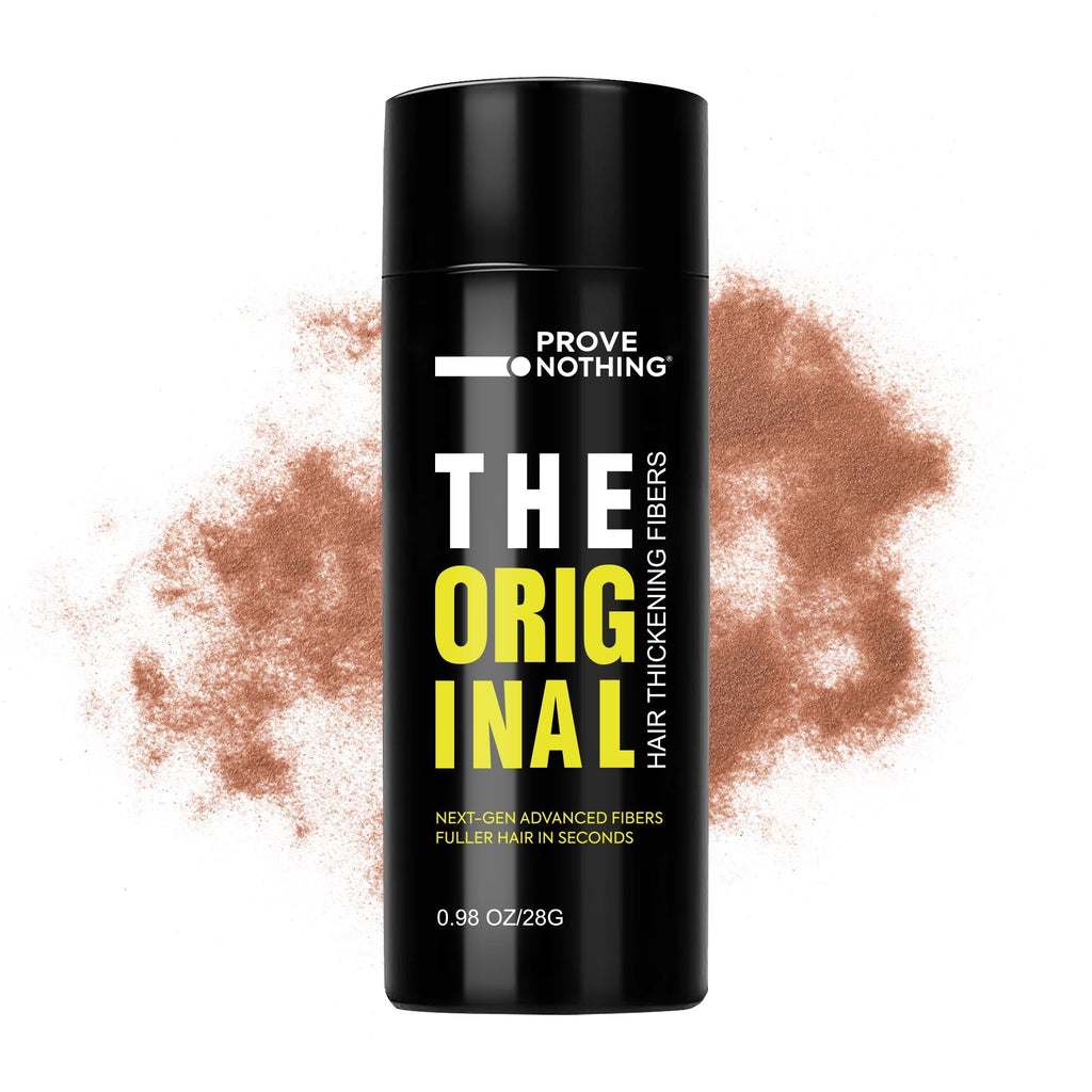 PROVE NOTHING Hair Fibres (28g) Instantly Fuller, Thicker Look Windproof & Sweatproof | Women and Men | Designed in Australia (Light Brown) - Battery Mate