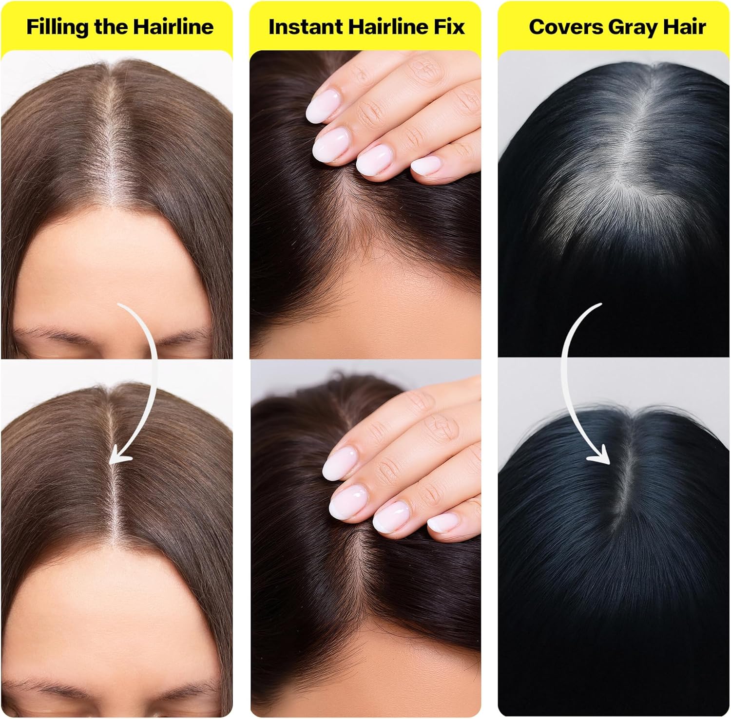 PROVE NOTHING Hairline Powder Root Touch - Up Designed in Australia, Gray Coverage, Bald Spot Concealer, Thinning Hair Fill - In Powder, Sweat & Water Resistant, 24 - Hour Wear for Women & Men (Medium Brown) - Battery Mate